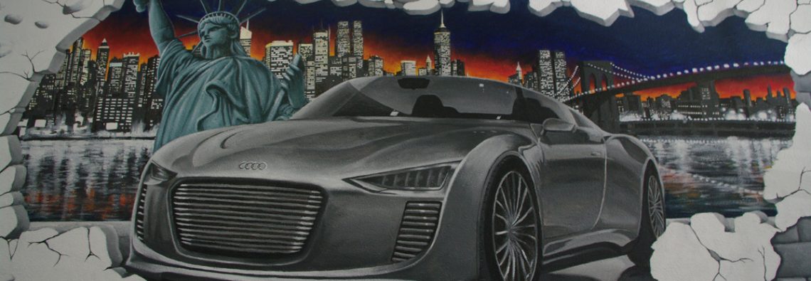 fresque clg automobiles audi e-tron carrosserie gomes saint-claude